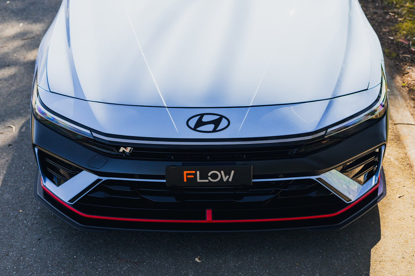 Flow Designs CN7 V2 Elantra N Sedan Facelift V2 - 2024+ Front Lip Splitter Extensions (Pair)