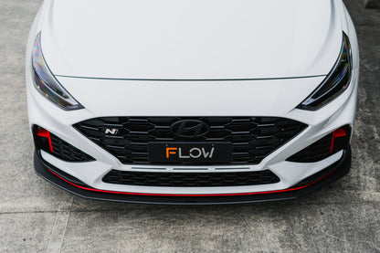 Flow Designs i30N Hatch PDE V6 FL2 2025 Front Lip Splitter & Reinforcement Brackets