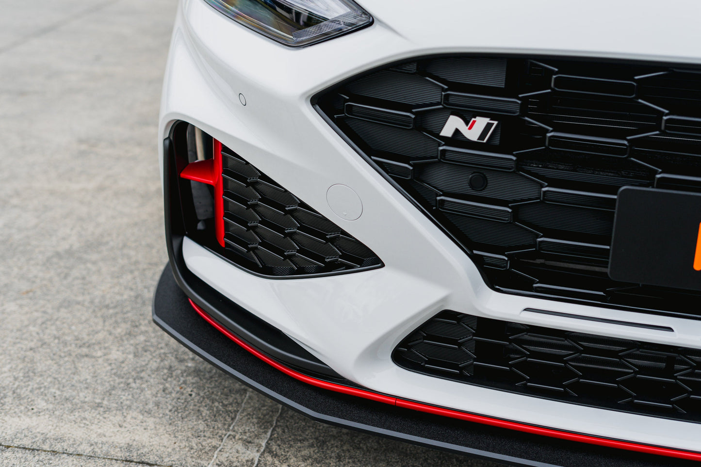 Flow Designs i30N Hatch PDE V6 FL2 2025 Front Lip Splitter & Reinforcement Brackets