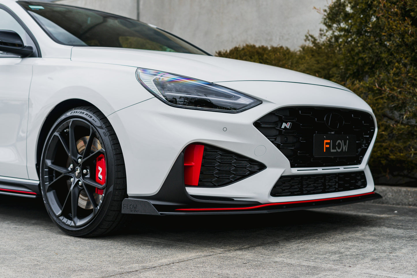 Flow Designs i30N Hatch PDE V6 FL2 2025 Front Lip Splitter Winglets (Pair)