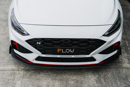 Flow Designs i30N Hatch PDE V6 FL2 2025 Front Lip Splitter Winglets (Pair)