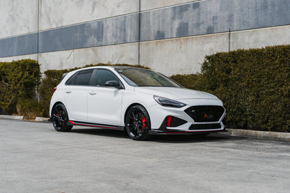 Flow Designs i30N Hatch PDE V6 FL2 2025 Front Lip Splitter & Reinforcement Brackets