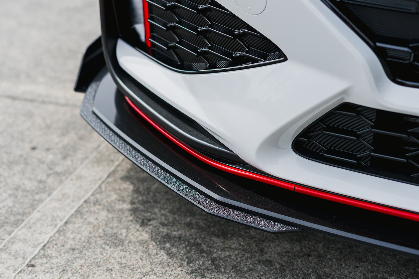 Flow Designs i30N Hatch PDE V6 FL2 2025 Front Lip Splitter & Reinforcement Brackets
