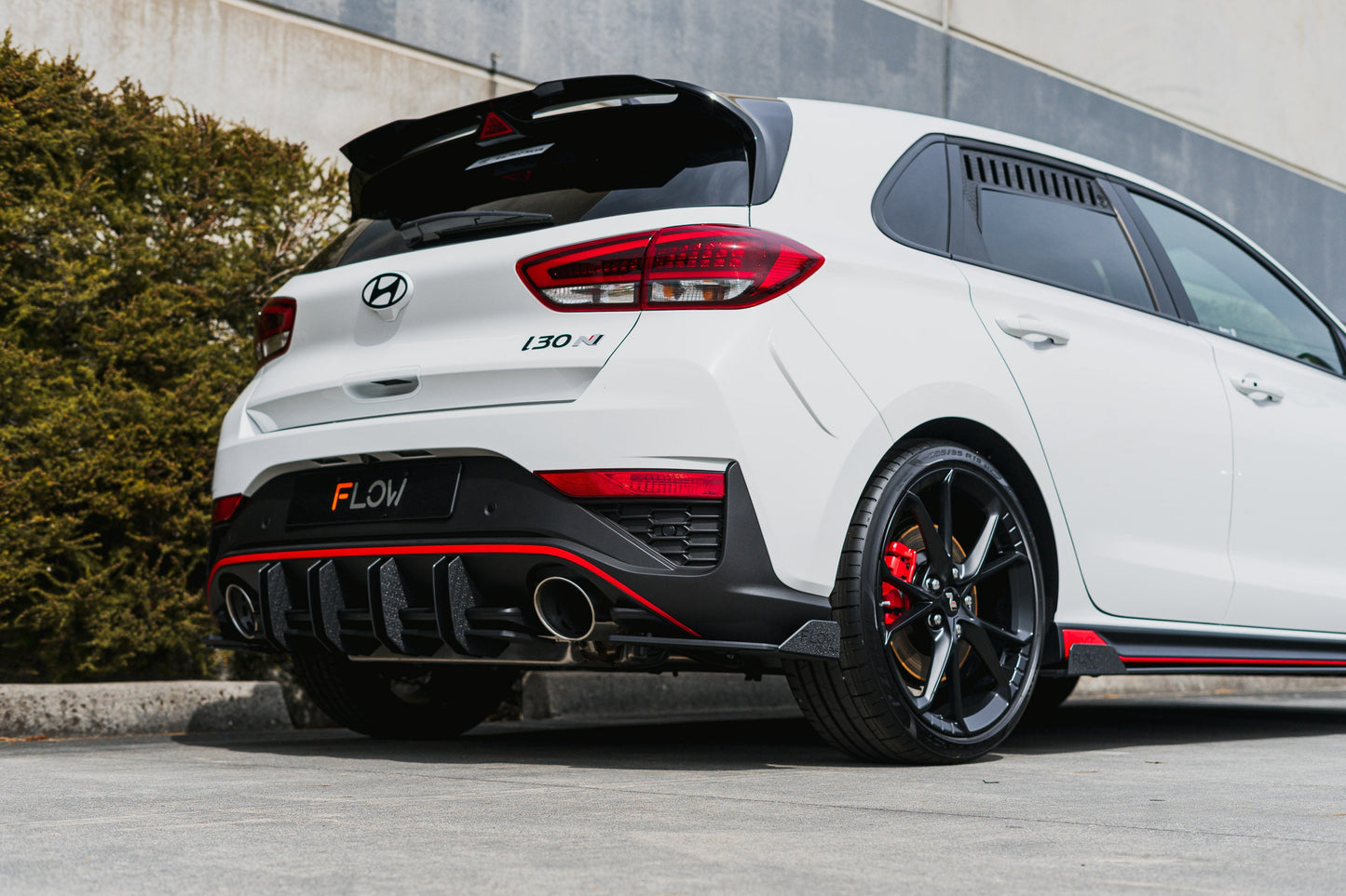 Flow Designs i30N Hatch PDE V6 FL2 2025 Rear Spoiler Extension