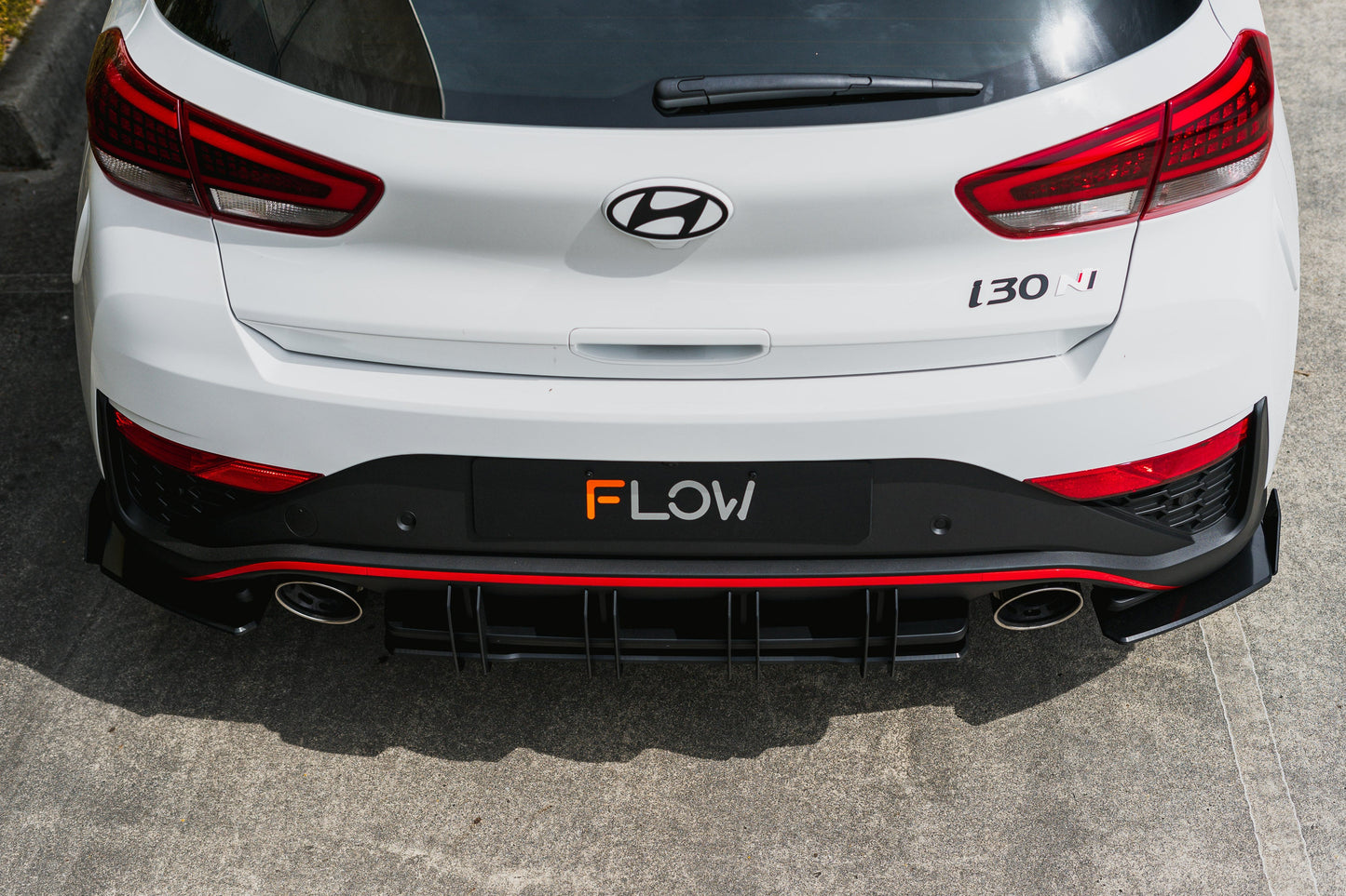 Flow Designs i30N Hatch PDE V6 FL2 2025 Flow-Lock Rear Diffuser