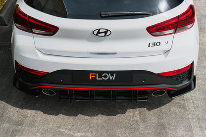 Flow Designs i30N Hatch PDE V6 FL2 2025 Flow-Lock Rear Diffuser