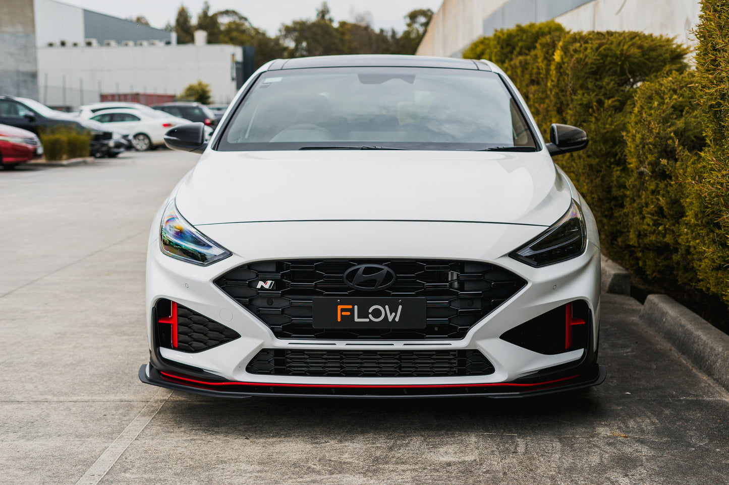 Flow Designs i30N Hatch PDE V6 FL2 2025 Front Lip Splitter Extensions (Pair)