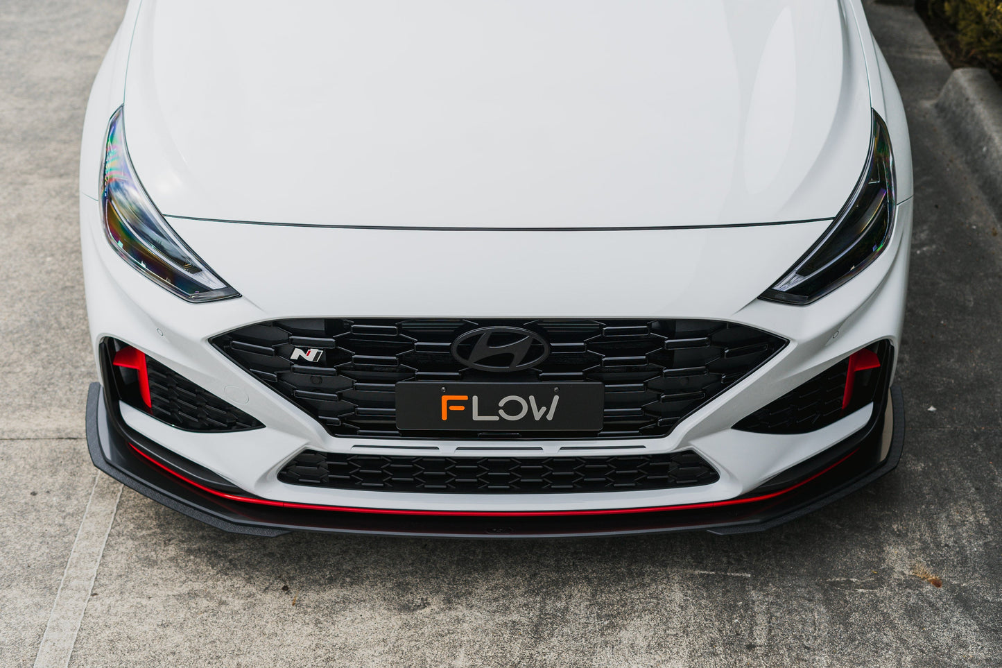Flow Designs i30N Hatch PDE V6 FL2 2025 Front Lip Splitter Extensions (Pair)