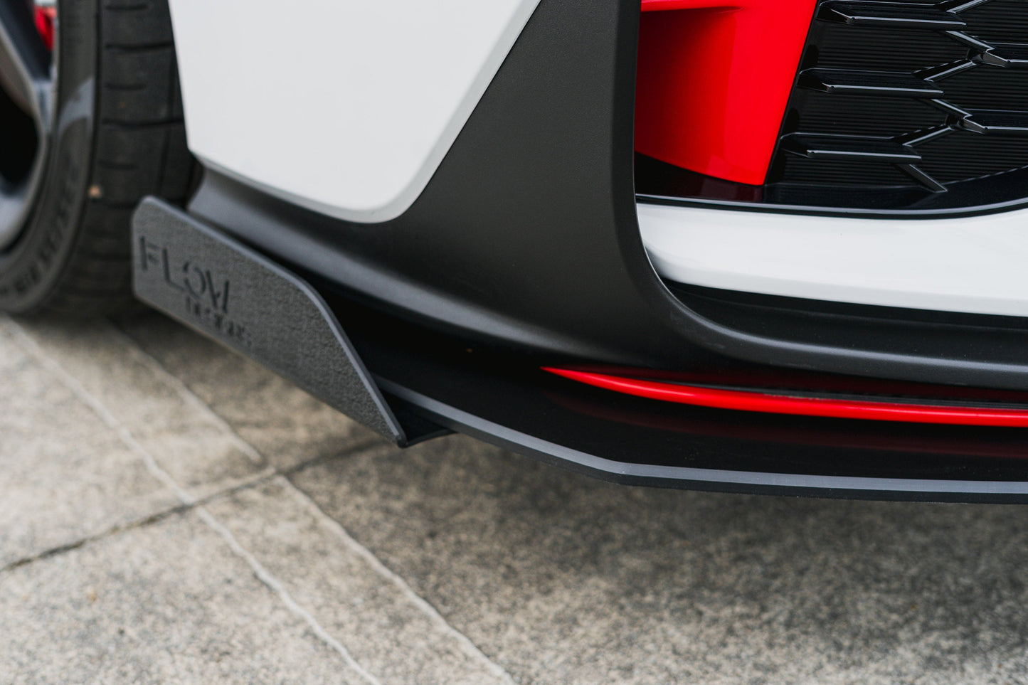 Flow Designs i30N Hatch PDE V6 FL2 2025 Front Lip Splitter Winglets (Pair)