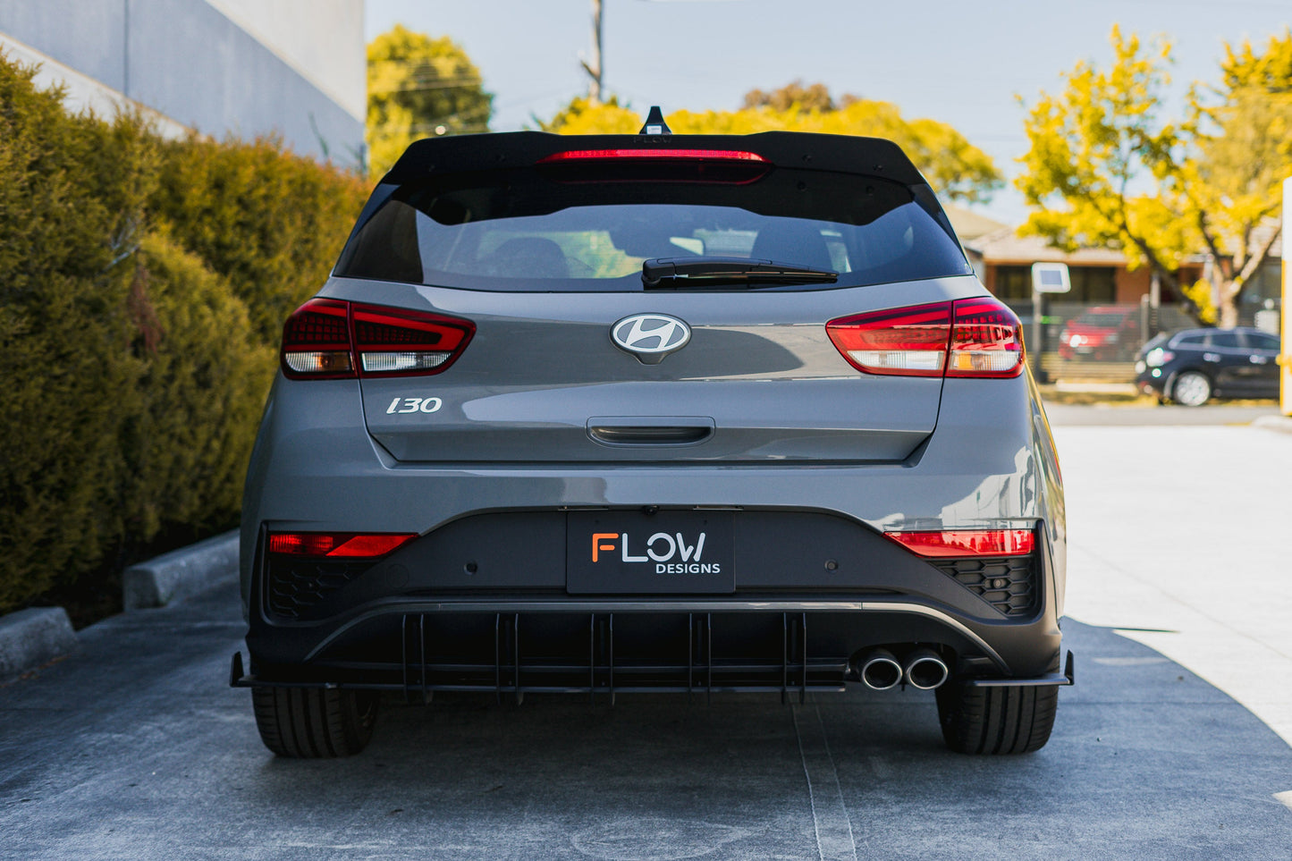 Flow Designs i30N-Line Hatch PDe.V6 FL 2024+ Rear Spoiler Extension