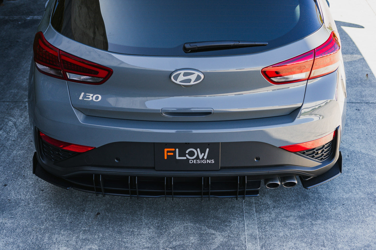 Flow Designs i30N-Line Hatch PDe.V6 FL 2024+ Rear Spats (Pair)