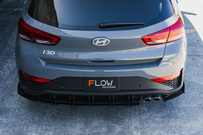 Flow Designs i30N-Line Hatch PDe.V6 FL 2024+ Flow-Lock Rear Diffuser