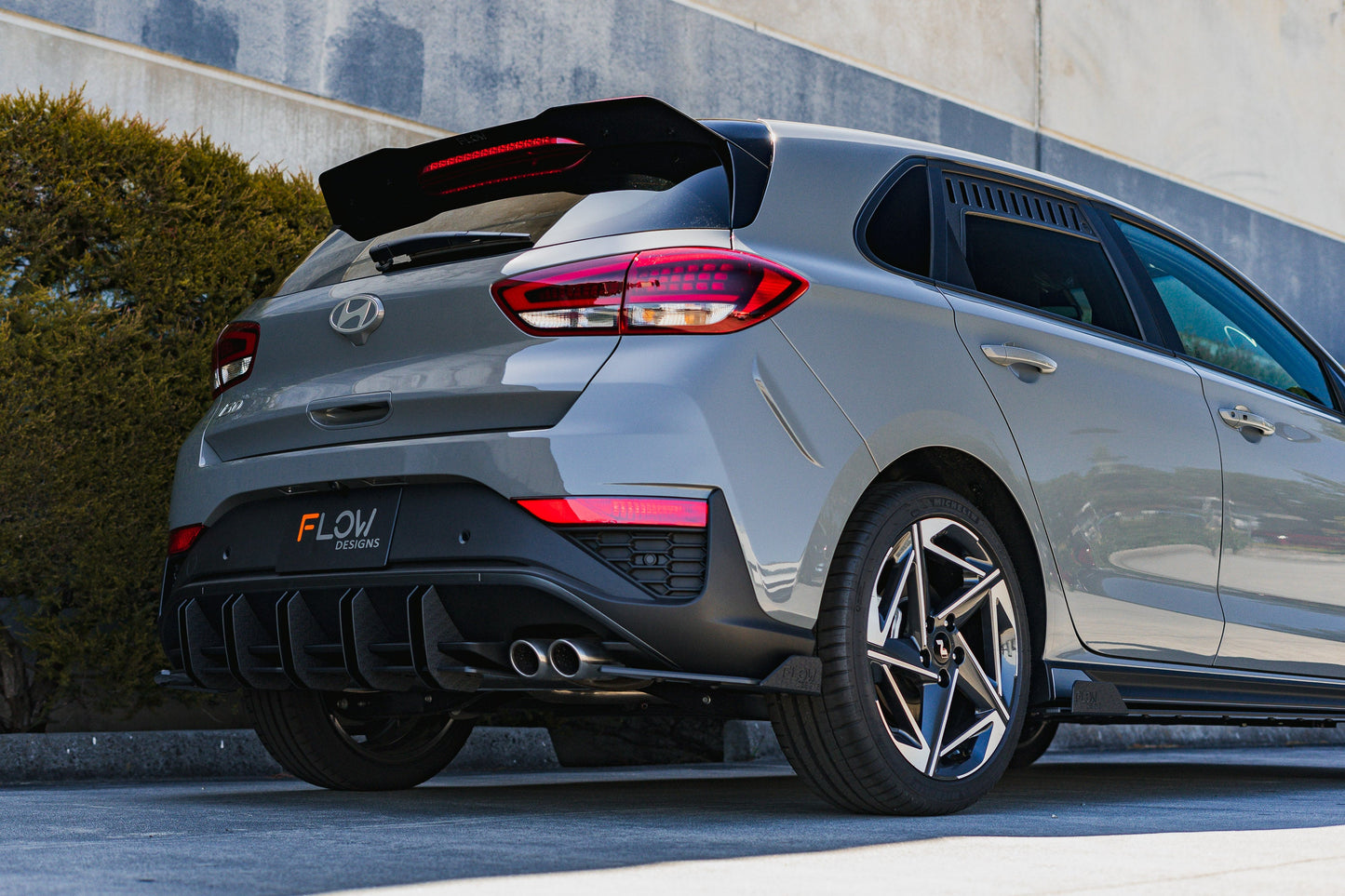 Flow Designs i30N-Line Hatch PDe.V6 FL 2024+ Rear Spoiler Extension