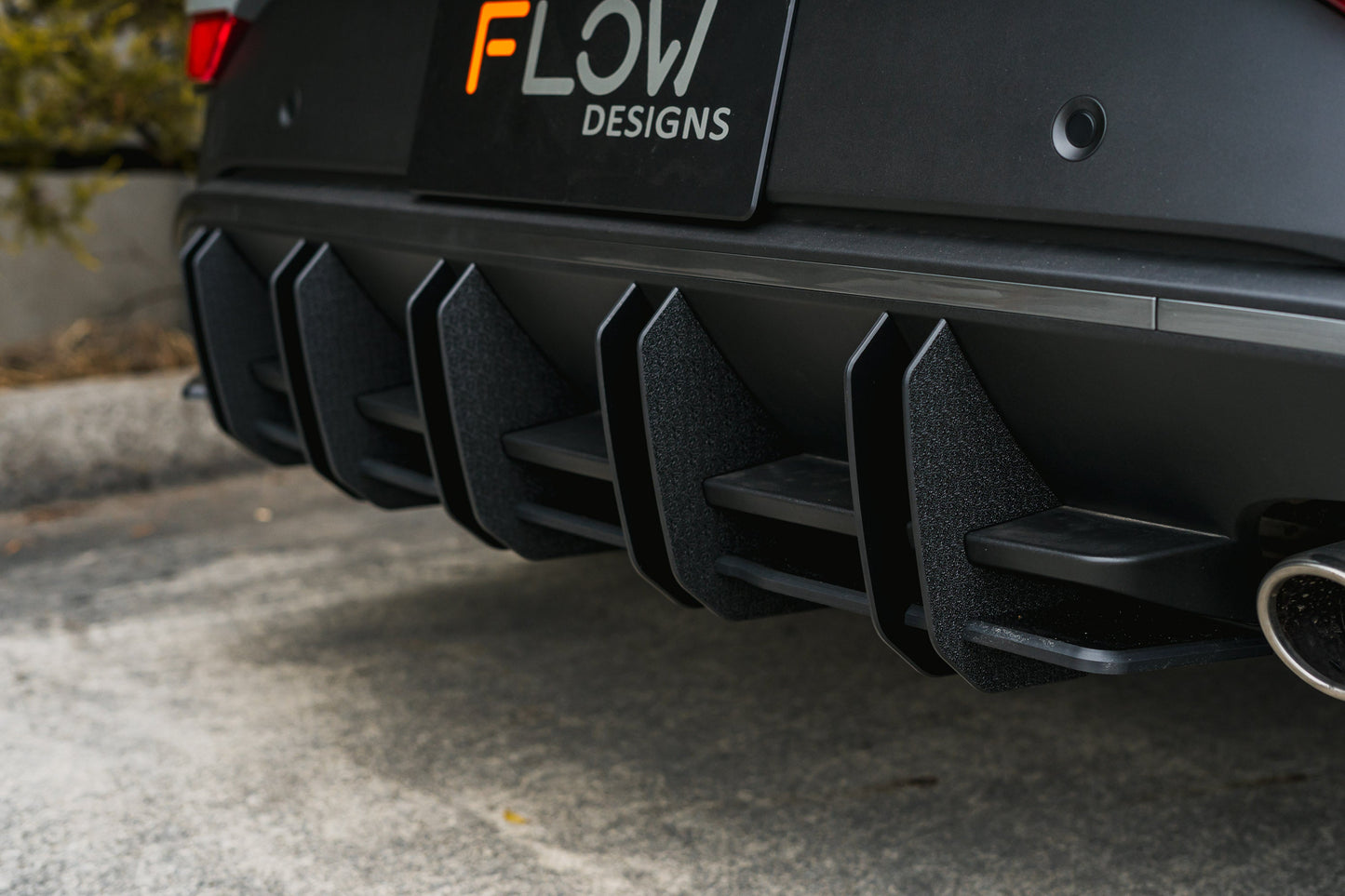 Flow Designs i30N-Line Hatch PDe.V6 FL 2024+ Flow-Lock Rear Diffuser