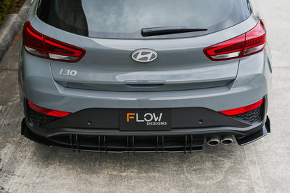 Flow Designs i30N-Line Hatch PDe.V6 FL 2024+ Flow-Lock Rear Diffuser