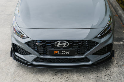 Flow Designs i30N-Line Hatch PDe.V6 FL 2024+ Front Lip Splitter & Reinforcement Brackets