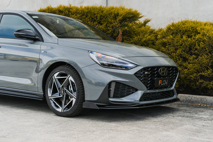 Flow Designs i30N-Line Hatch PDe.V6 FL 2024+ Front Lip Splitter Winglets (Pair)
