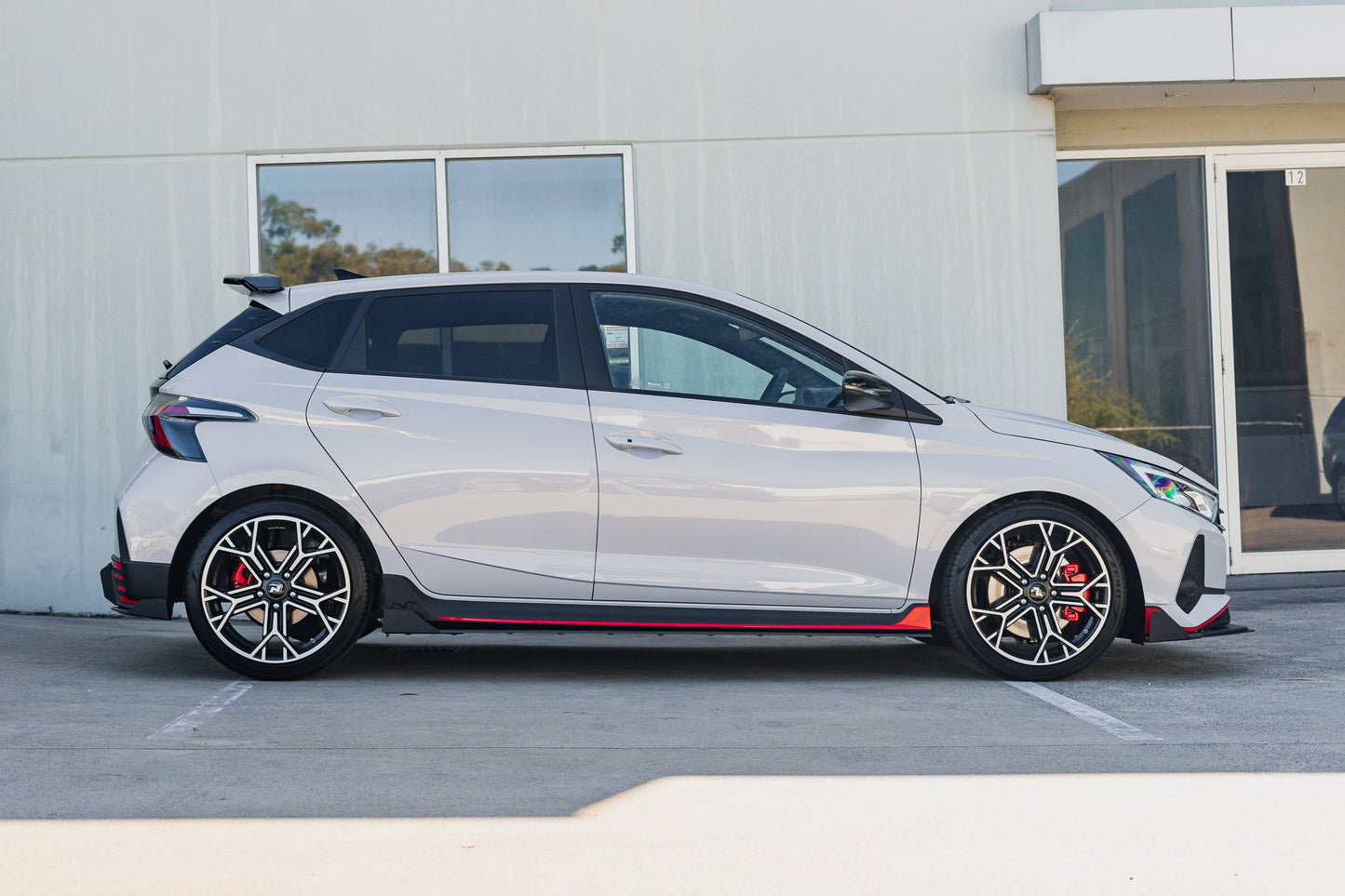 Flow Designs EX-DISPLAY - i20 N BC3 Pre-Facelift / Facelift - Side Skirt Splitters (Pair) - GLOSS BLACK