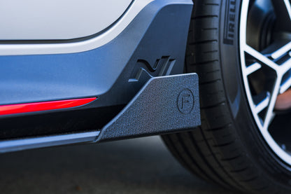 Flow Designs EX-DISPLAY - i20 N BC3 Pre-Facelift / Facelift - Side Skirt Splitters (Pair) - GLOSS BLACK