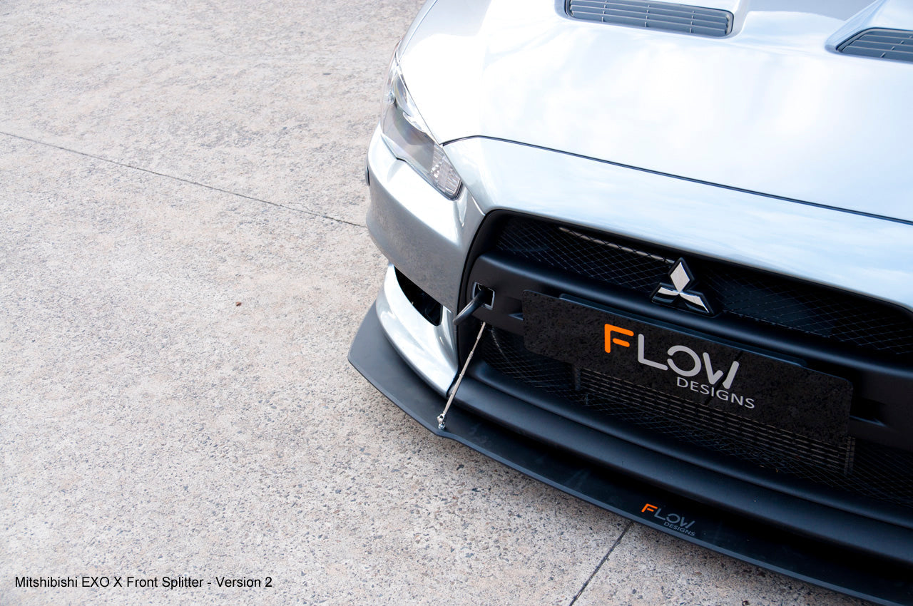 Flow Designs Lancer Evolution X Full Lip Splitter Set