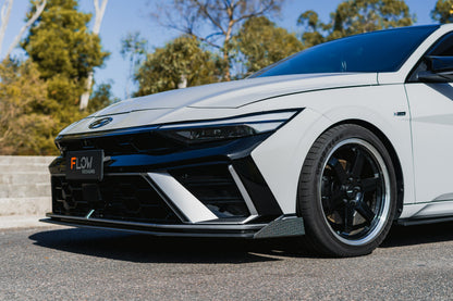 Flow Designs Hyundai CN7 V2 i30 N-Line Sedan FL 2025 Front Lip Splitter Winglets (Pair)