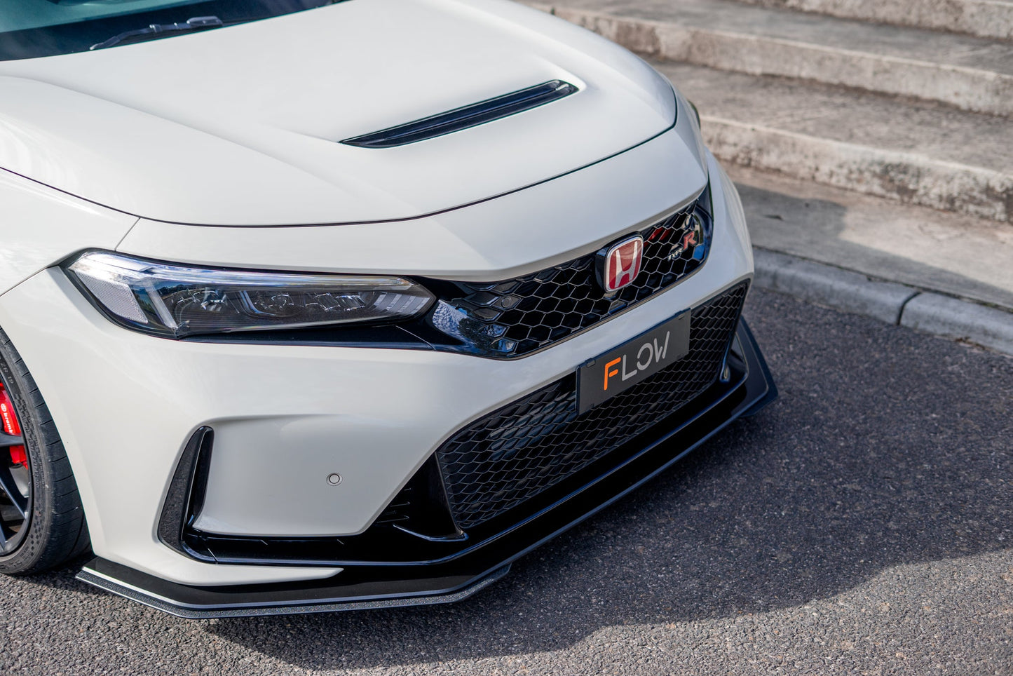 Flow Designs FL5 Civic Type R Front Lip Splitter Extensions (Pair)