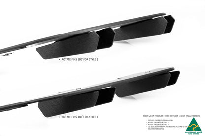 Flow Designs MK3.5 Focus ST (Facelift) Rear Diffuser Set