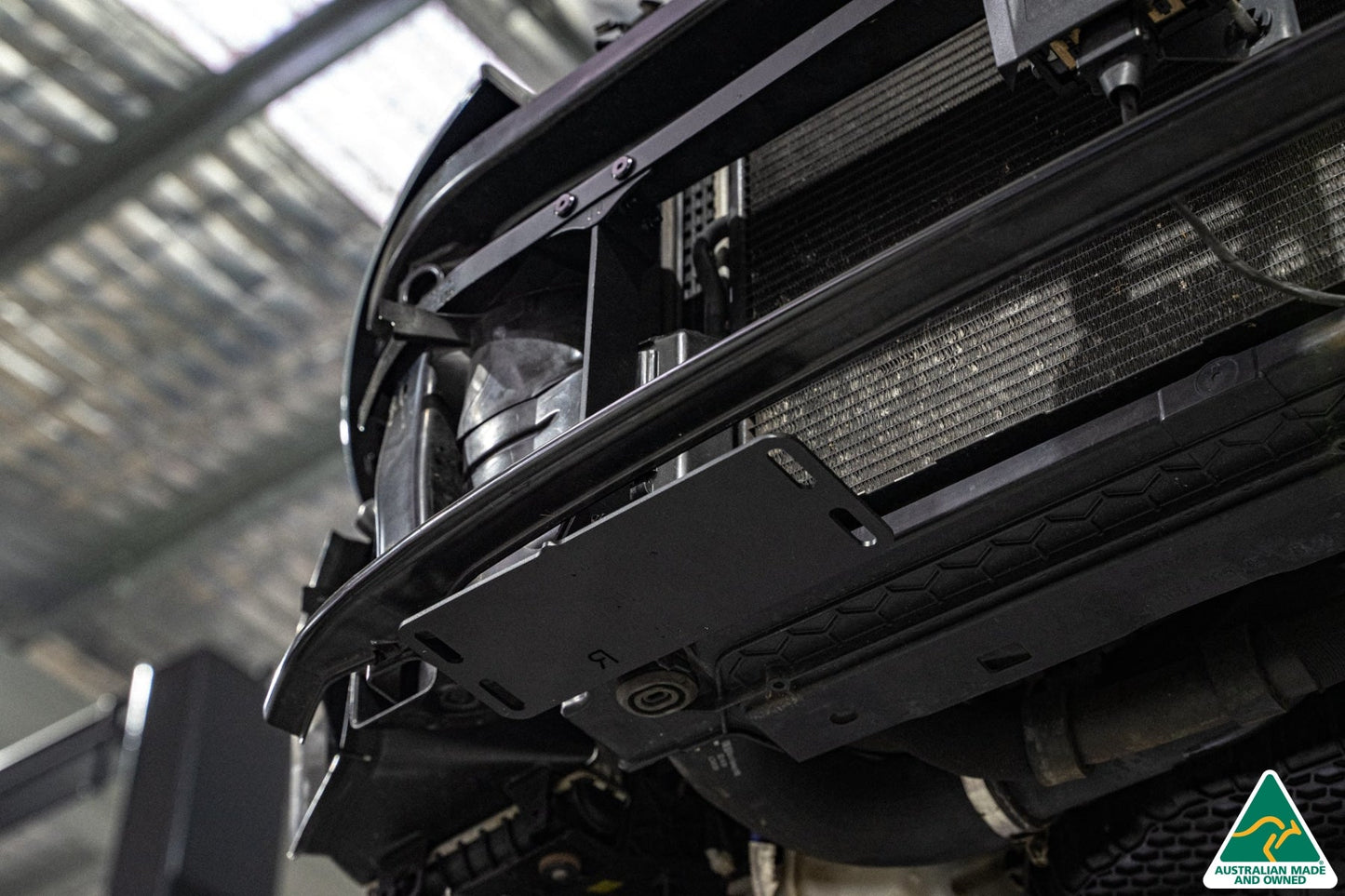 Flow Designs EX-DISPLAY -DISCONTINUED SANDED MATTE FINISH - MK7 Golf R (EU/AU) Chassis Mounted Front Lip Splitter V3