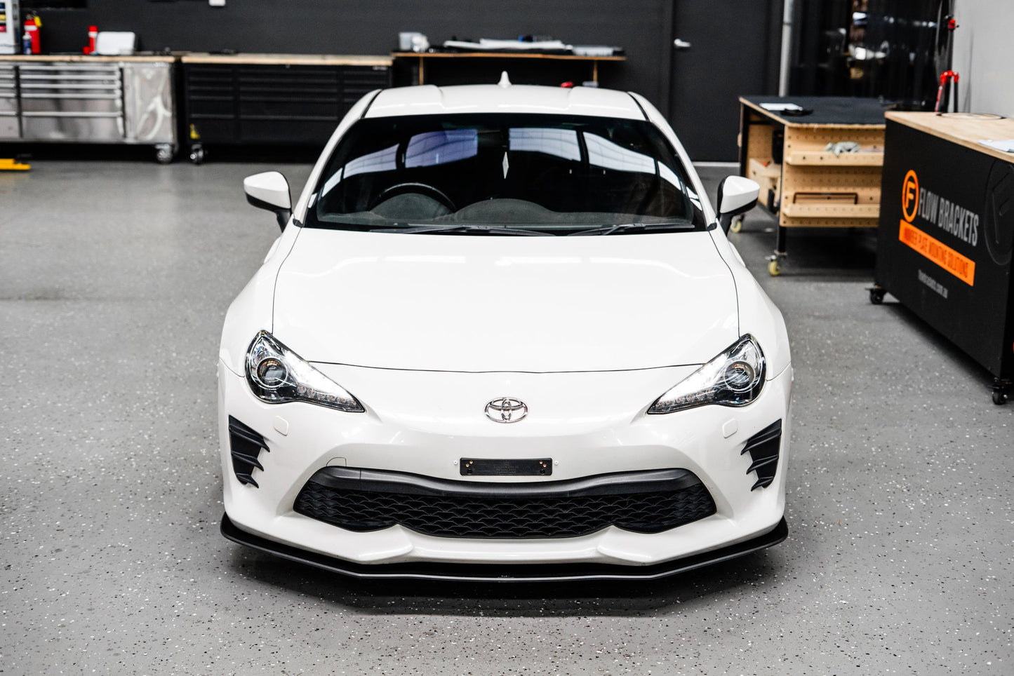 Flow Designs Toyota 86 (Facelift) Front Lip Splitter V1 (Without Support Rods)