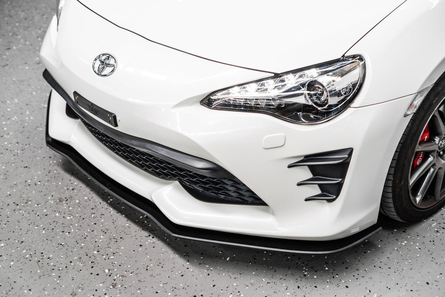 Flow Designs Toyota 86 (Facelift) Front Lip Splitter V1 (Without Support Rods)