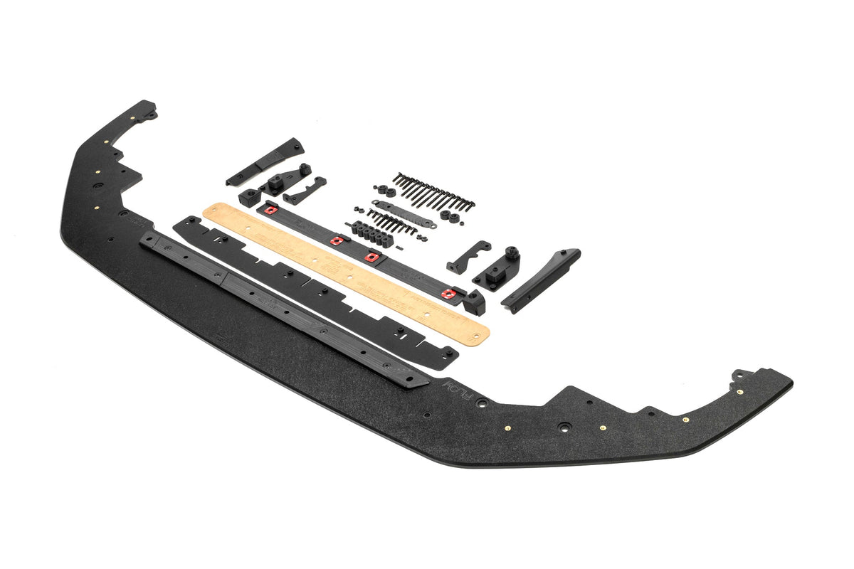 Flow Designs Toyota Yaris GR Gen2 2025 Chassis Mounted Front Lip Splitter & Bumper Reinforcement Plate