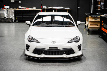 Flow Designs Toyota 86 (Facelift) Front Lip Splitter V2 (With Support Rods)