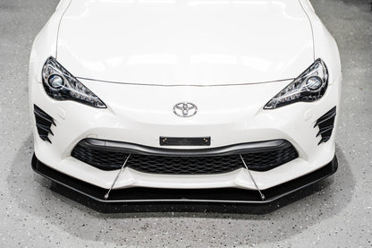 Flow Designs Toyota 86 (Facelift) Front Lip Splitter V2 (With Support Rods)
