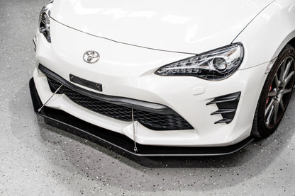 Flow Designs Toyota 86 (Facelift) Front Lip Splitter V2 (With Support Rods)