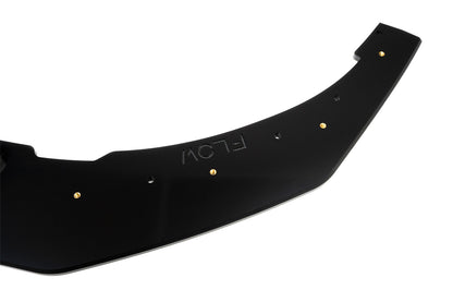 Flow Designs EX-DISPLAY - CN7 i30 N Line Sedan 2020 - 2022 Front Lip Splitter & Mounting Brace - GLOSS BLACK