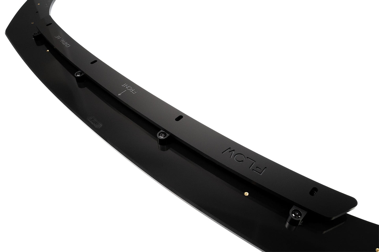 Flow Designs EX-DISPLAY - CN7 i30 N Line Sedan 2020 - 2022 Front Lip Splitter & Mounting Brace - GLOSS BLACK