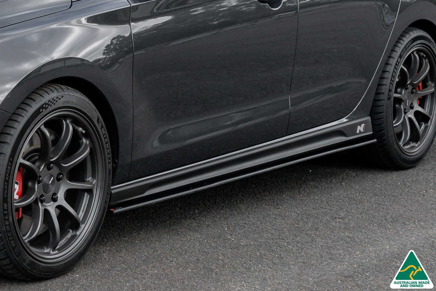 Flow Designs i30N Fastback PD FL 2022+ Side Skirt Splitters (Pair)