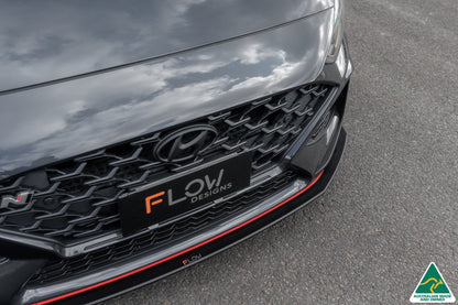Flow Designs i30N Fastback PD FL 2022+ Front Lip Splitter & Reinforcement Brackets