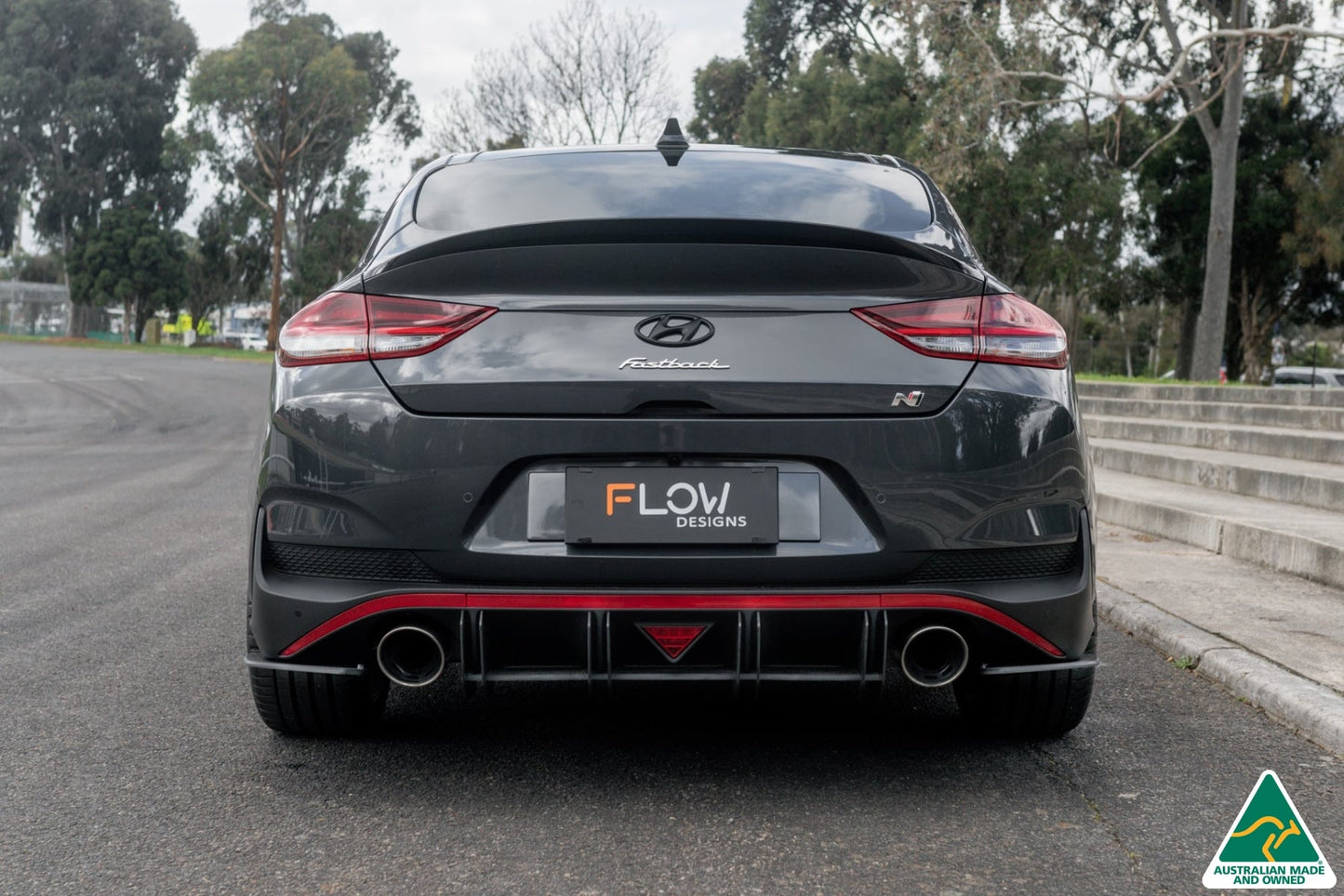 Flow Designs i30N Fastback PD FL 2022+ Flow-Lock Rear Diffuser