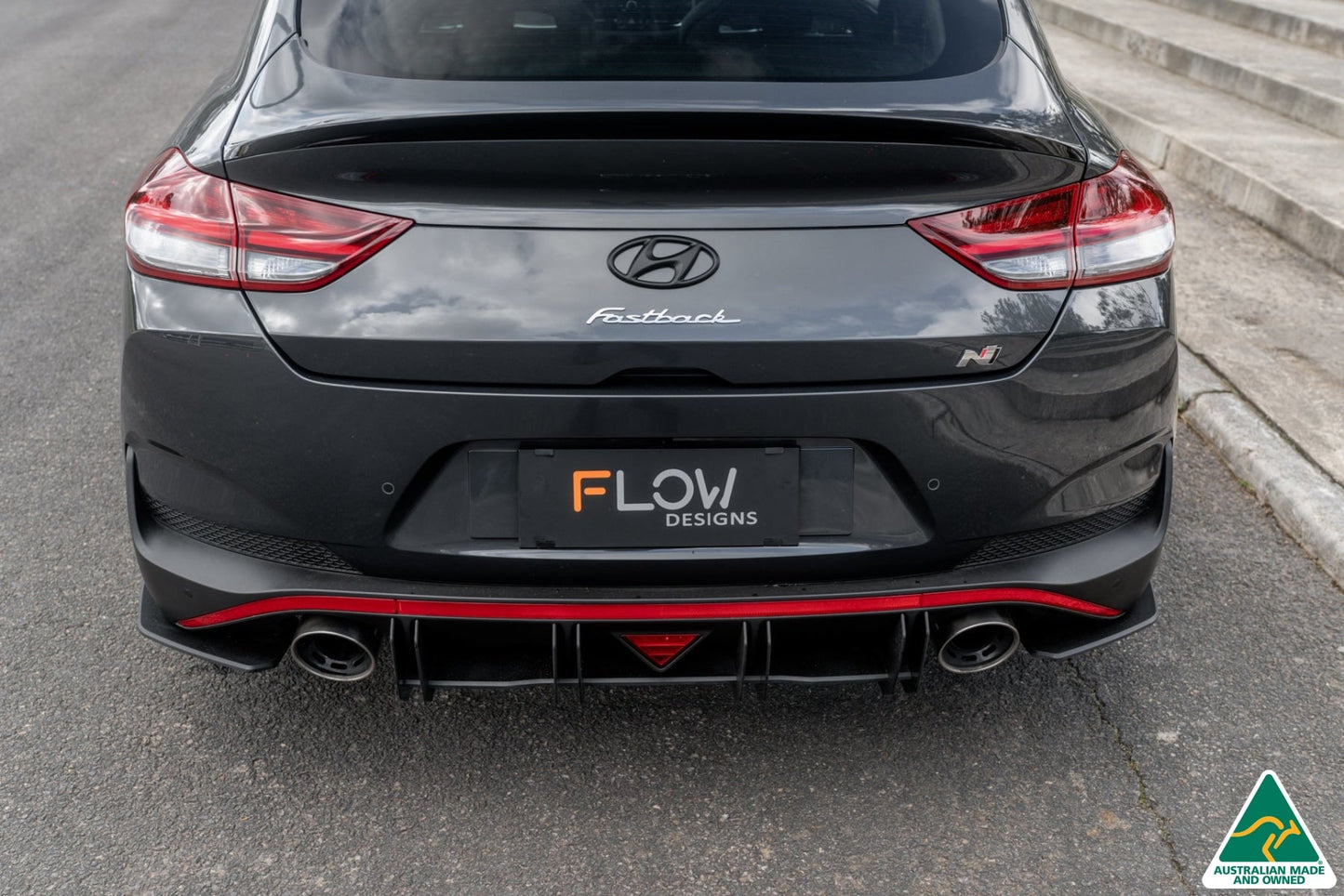 Flow Designs i30N Fastback PD FL 2022+ Flow-Lock Rear Diffuser