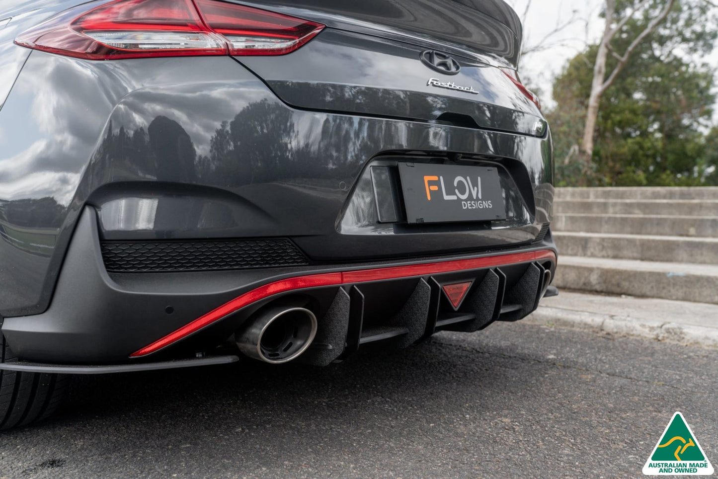 Flow Designs i30N Fastback PD FL 2022+ Flow-Lock Rear Diffuser