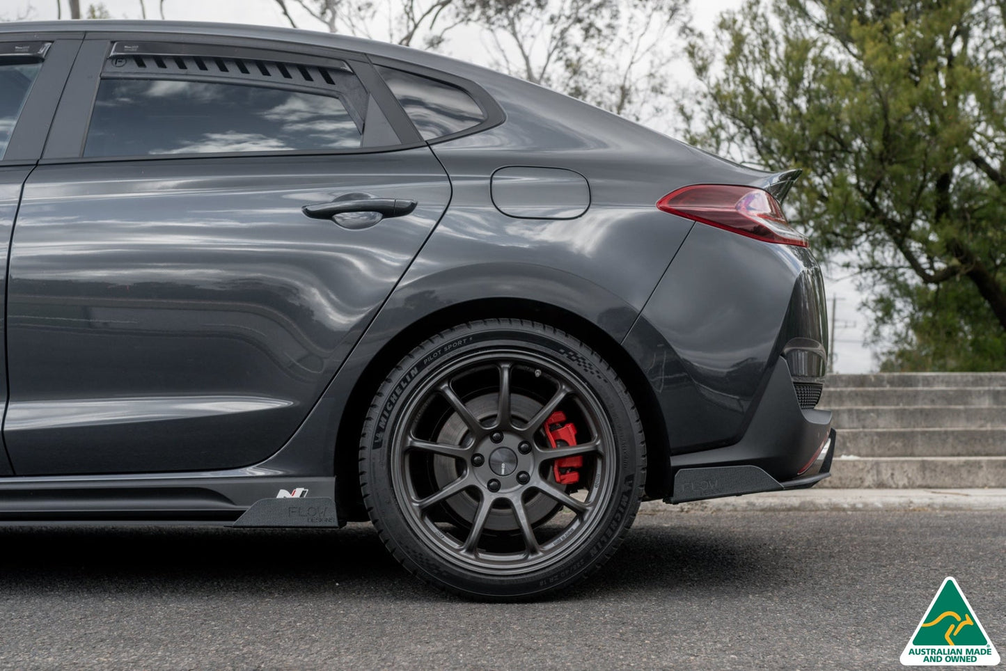 Flow Designs i30N Fastback PD FL 2022+ Side Skirt Splitter Winglets (Pair)