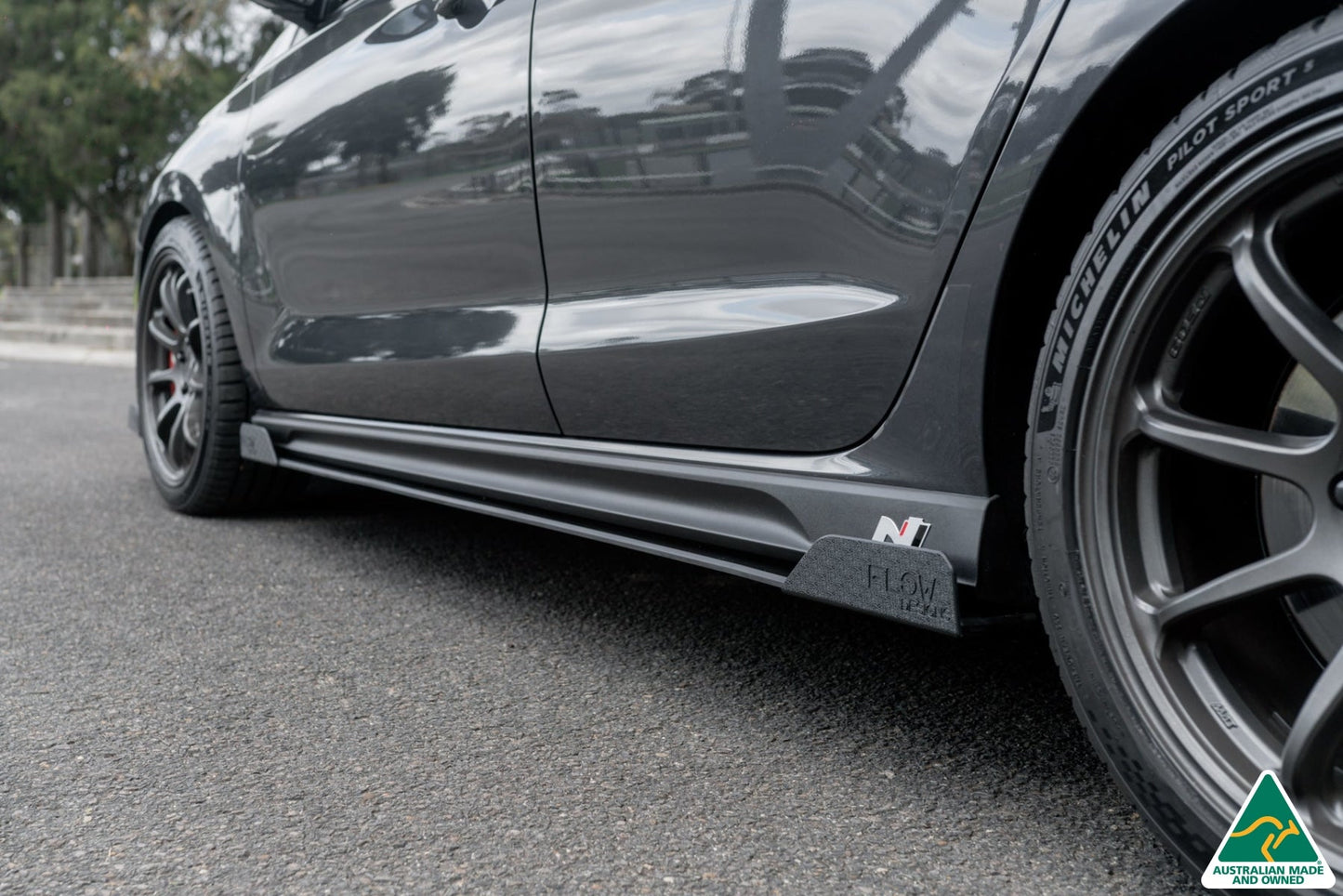 Flow Designs i30N Fastback PD FL 2022+ Side Skirt Splitter Winglets (Pair)