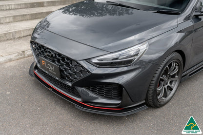 Flow Designs i30N Fastback PD FL 2022+ Front Lip Splitter Extensions (Pair)