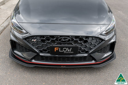 Flow Designs i30N Fastback PD FL 2022+ Front Lip Splitter Extensions (Pair)