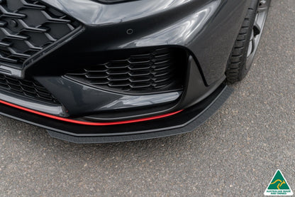 Flow Designs i30N Fastback PD FL 2022+ Front Lip Splitter & Reinforcement Brackets