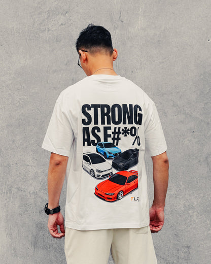Flow Designs STRONG AS F#*% – Black Label Exclusive Oversize Tee