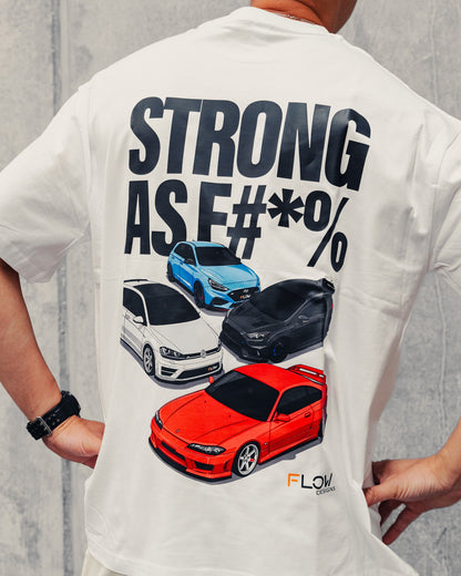 Flow Designs STRONG AS F#*% – Black Label Exclusive Oversize Tee