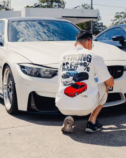 Flow Designs STRONG AS F#*% – Black Label Exclusive Oversize Tee