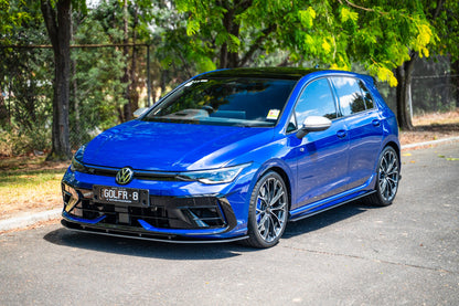 Flow Designs MK8.5 Golf R Chassis Mounted Front Lip Splitter